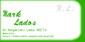 mark lados business card